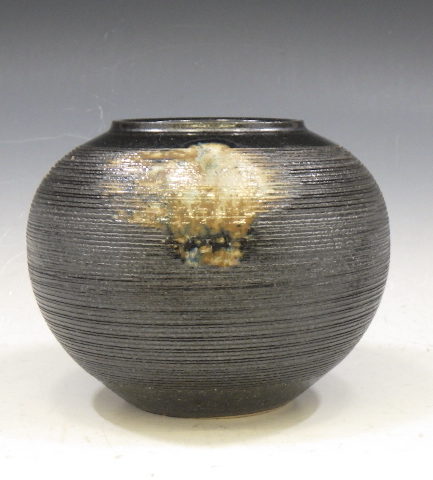 Vase Shigaraki ware noir