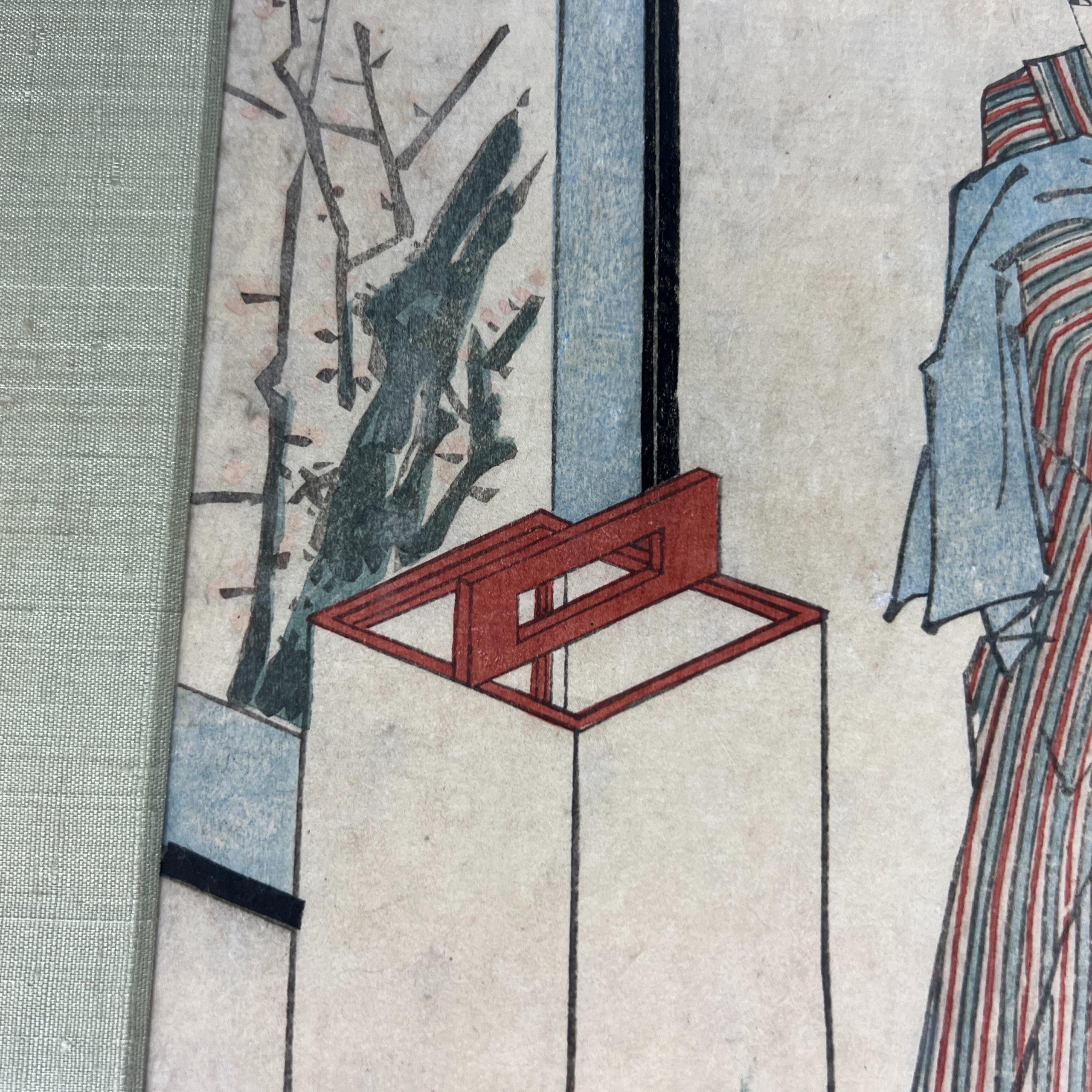 Estampe représentant un oiseau dans les feuillages par Imao Keinen - Meiji  - KOGEIYA - Luc Hédin