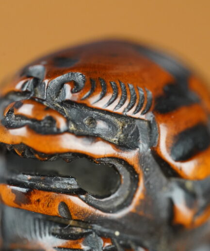 Netsuke japonais kara-shishi shishi Minkoku