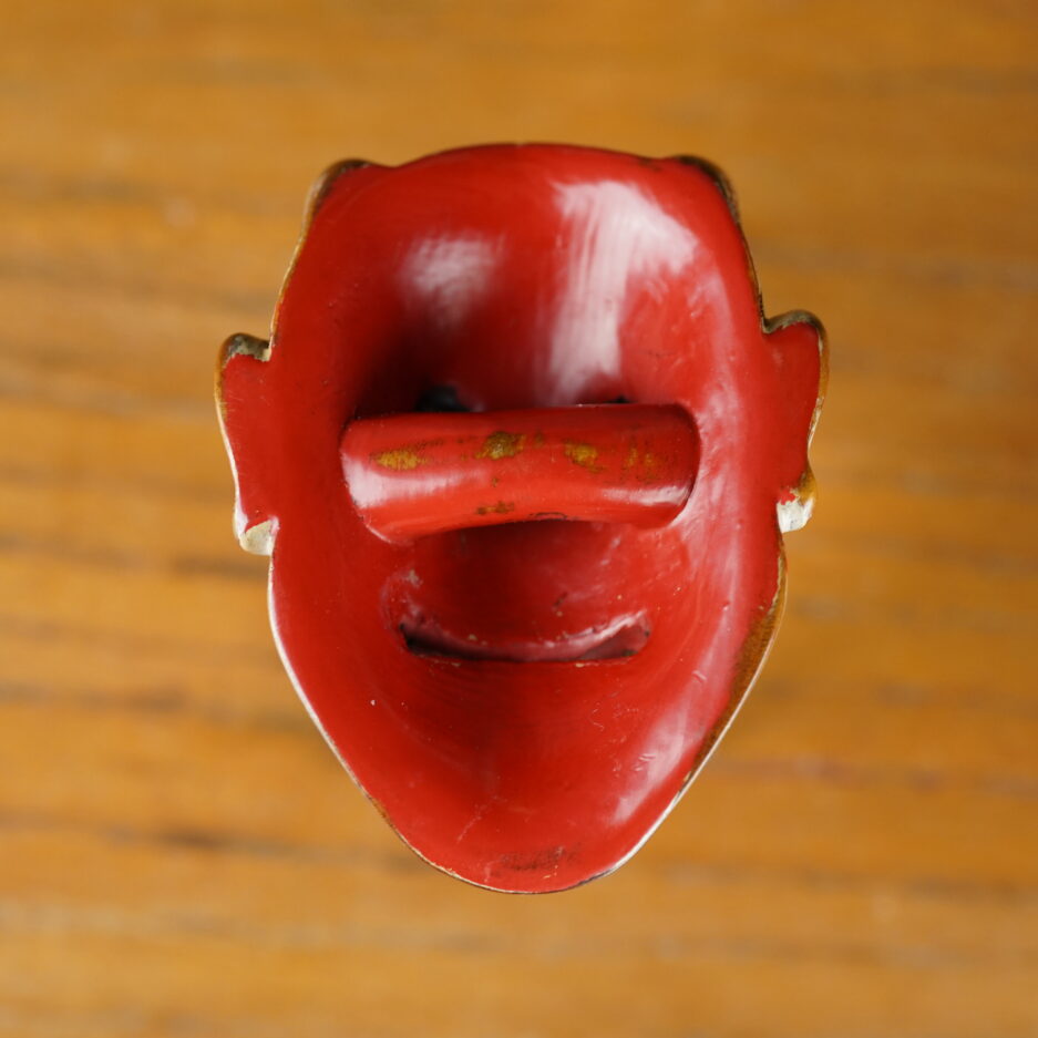 Netsuke japon masque hannya en bois